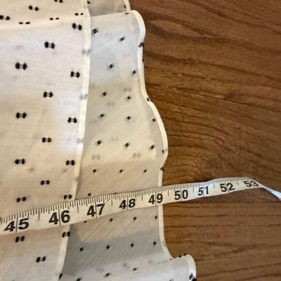 Rebecca Taylor white clip dot ruffle midi dress size 6 - Picture 10 of 13